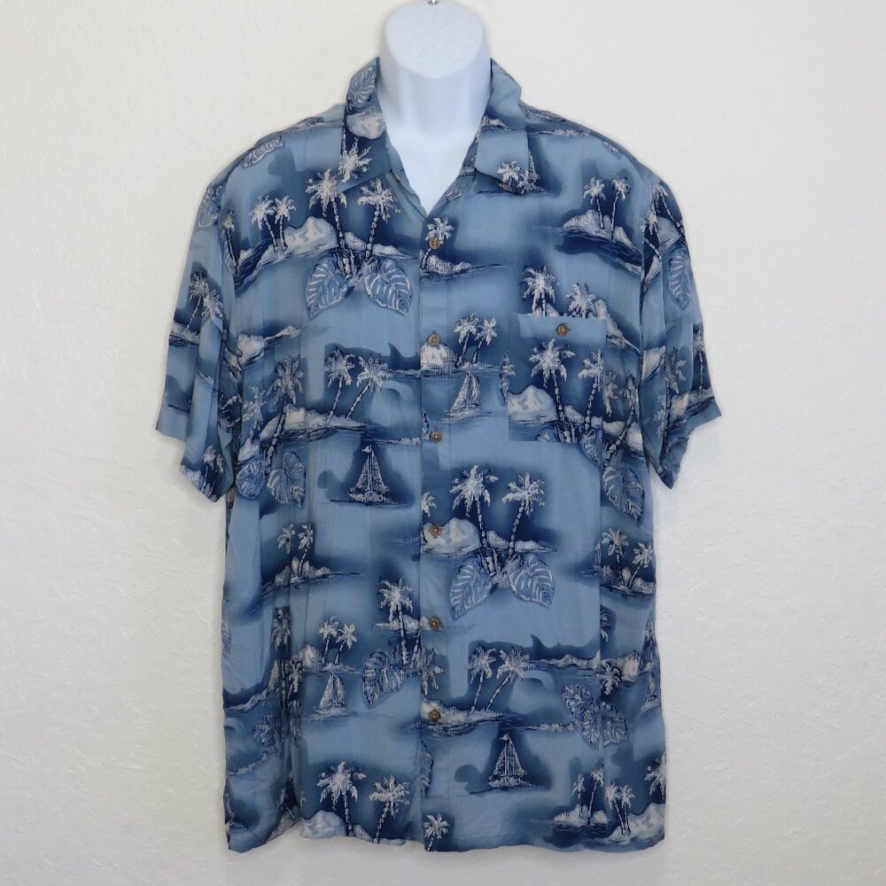 Campia*‎ Men's Short Sleeve Button Down Curved Hem Chest Pocket Shirt~ Size XXL